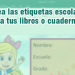 Crea tus propias etiquetas escolares para tus libros o cuadernos - Computación del Golfo